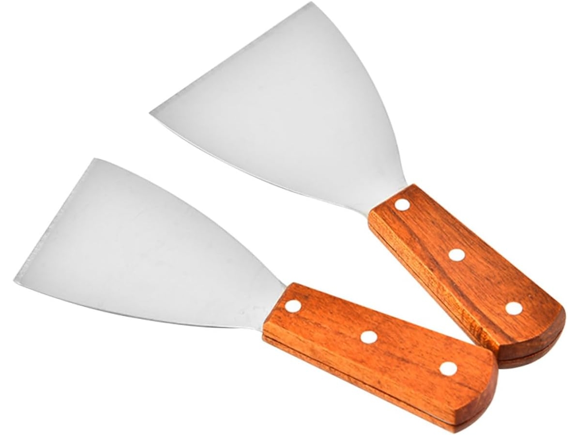 Juego De 2 Espátulas Multifuncionales De Acero Inoxidable, Juego De Cocina Y Utensilios Pequeños Y Duraderos.