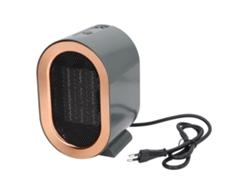 Calefactor eléctrico portátil de 1200 W, enchufe de 220-240 V, eficiente.