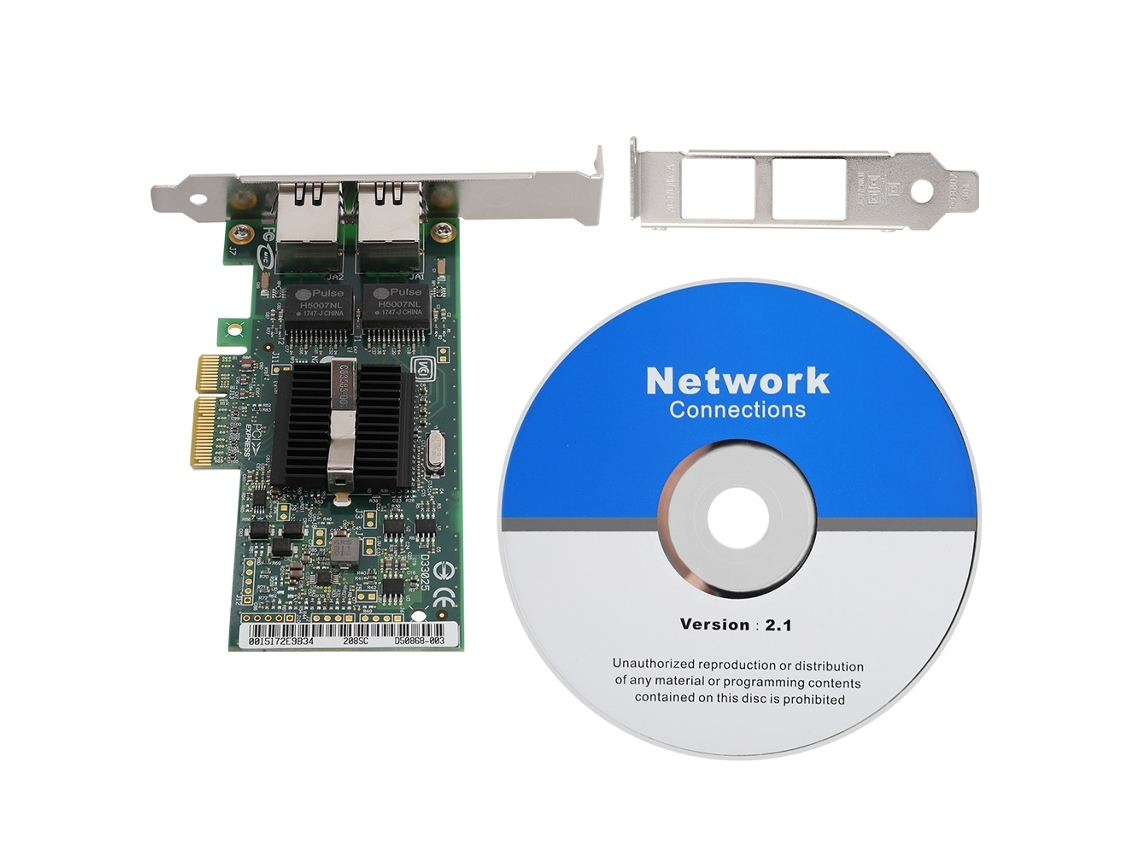 Tarjeta De Red Pci-e Lan Gigabit Para Adaptador De Servidor De Doble Puerto Intel 82571eb Expi9402pt Pro