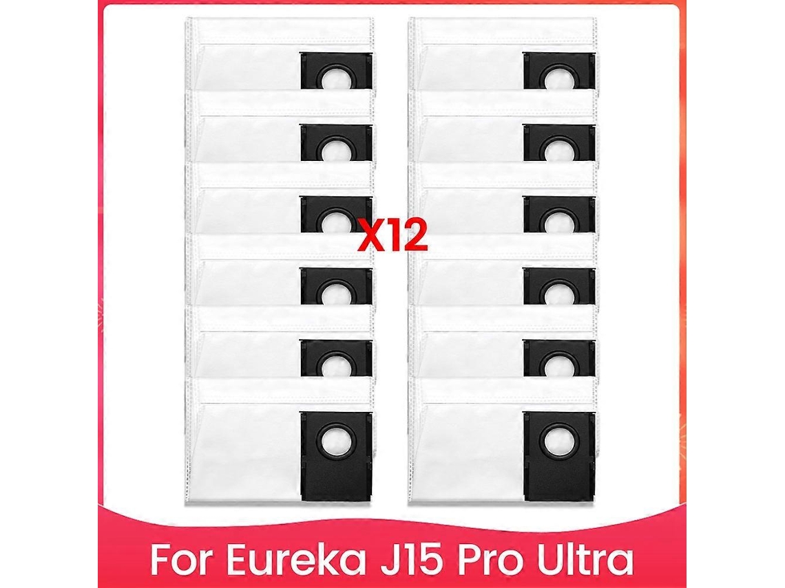 12 Pack Vacuum Cleaner Dust Replacement Bags For J15 Pro Ultra Robot Vacuum Cleaner Parts