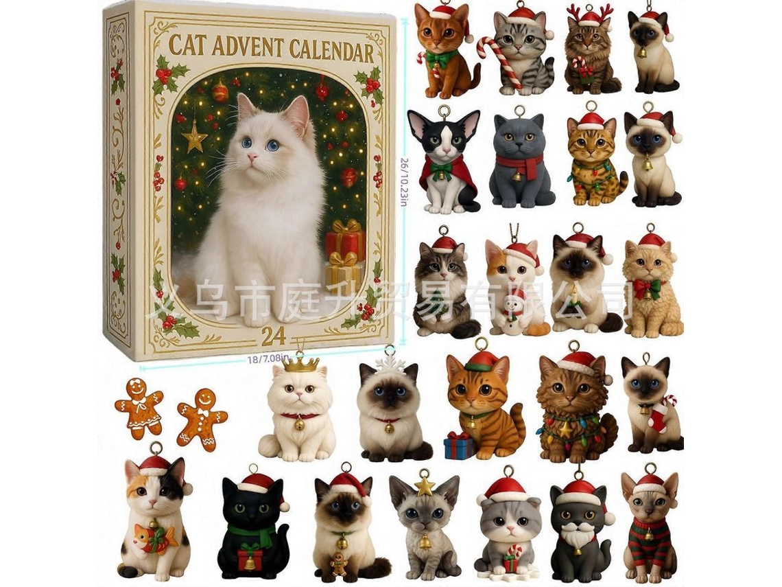 Caja Sorpresa De Bulldog Francés Para Gatos, Estilo Retro, 2025
