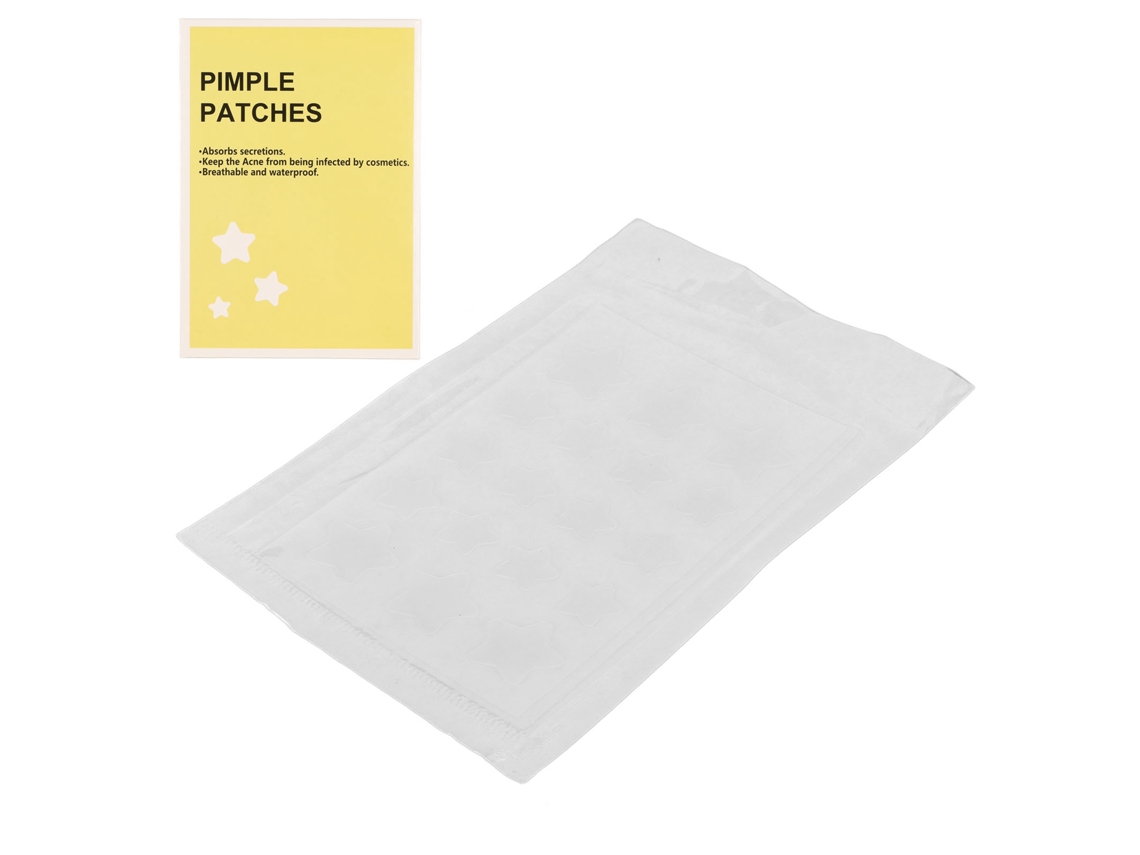 HYMNORA 18 uds. adhesivos para espinillas en forma de estrella, parches transparentes hidrocoloides absorbentes de acné