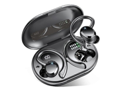 Q38 - 1 Par De Auriculares Intraaurales Con Gancho Para La Oreja, Estéreo Con Cancelación De Ruido, Inalámbricos