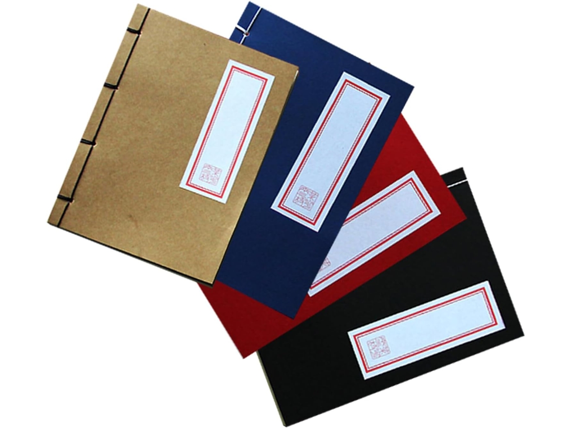 4 Cuadernos Chinos Vintage De Tapa Dura, Ideales Para Kung Fu Y Cosplay, Con Páginas En Blanco.