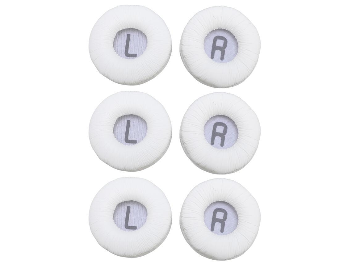 6pcs Almofada Substituta Para Fone Tune 600btnc 660nc 510bt T450bt T500bt Conforto Isolamento Sonoro Branco