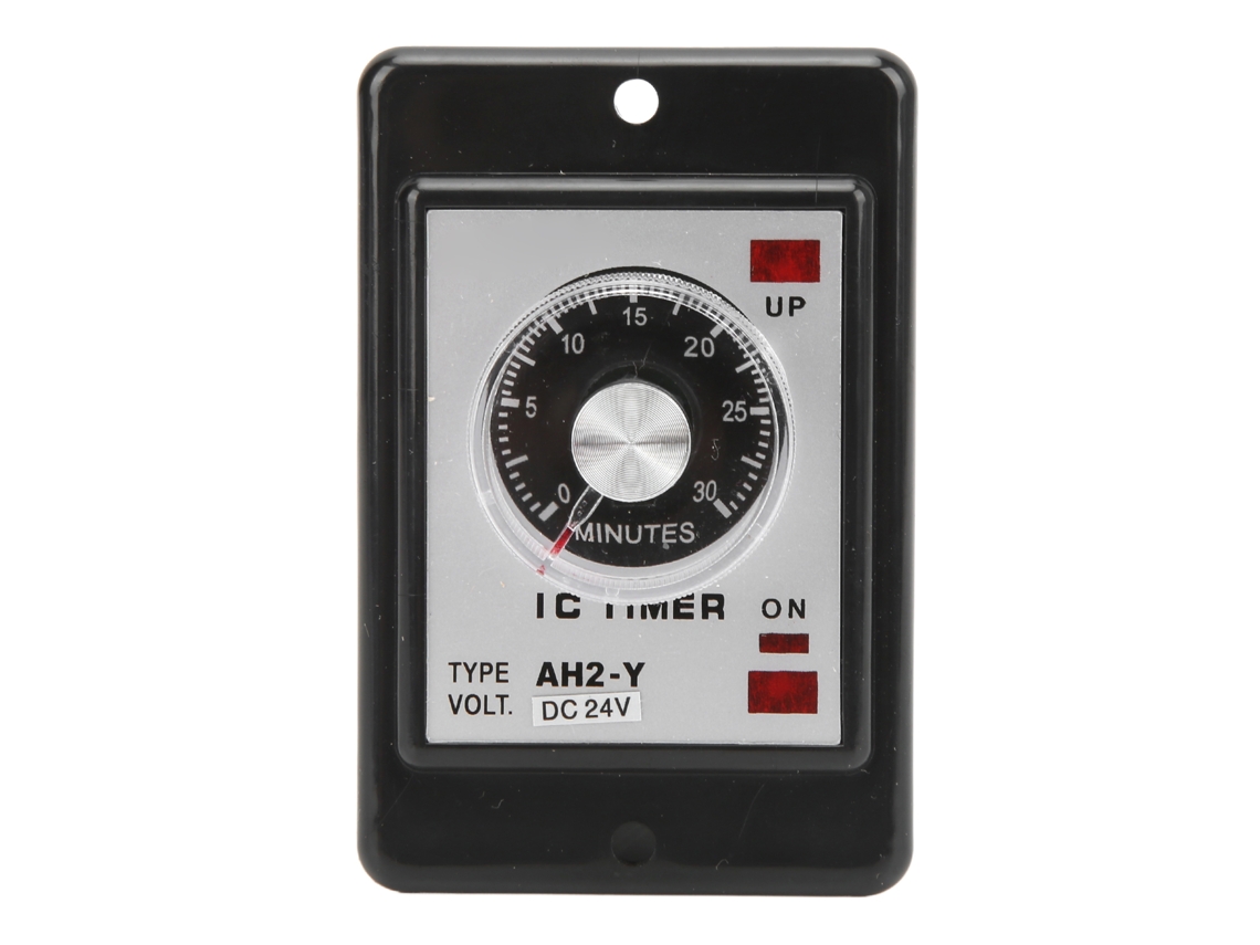 Relé Temporizador Digital Ah2-y De 30 M Con Control De Retardo, 24 V Cc, Material Abs Y Latón, Para Equipos Automáticos.