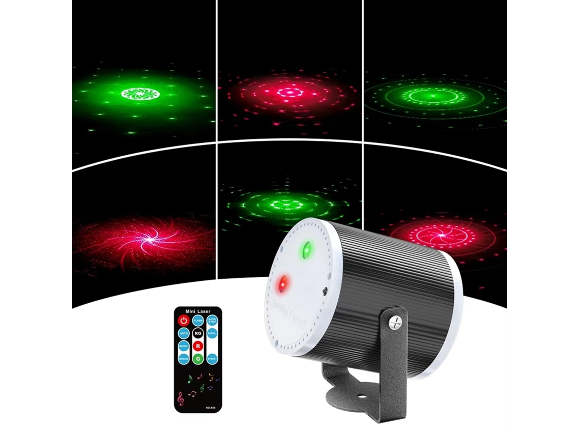 Mini Strobe Light Home Party Stage Light Laser Controlado por Sound Dj Boate GERTIZ