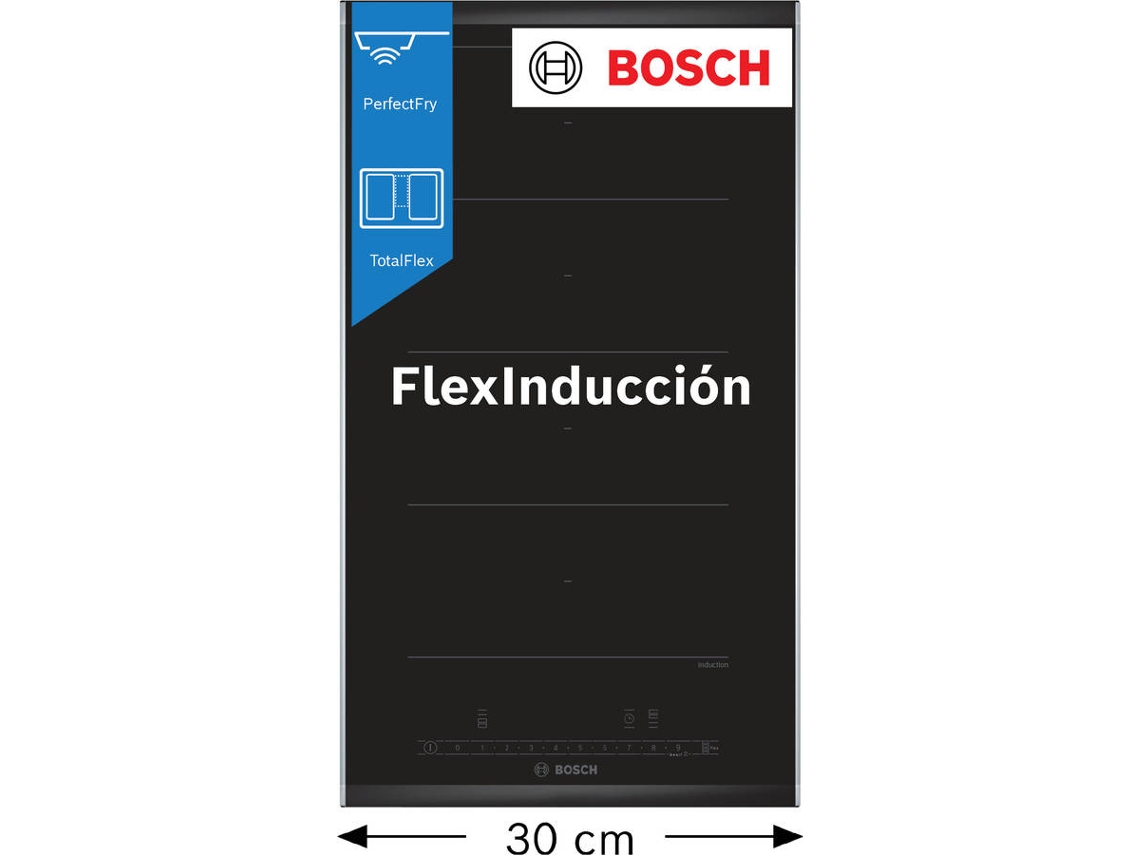 Placa de Inducción BOSCH PXX375FB1E (Eléctrica - 30 cm - Negro)