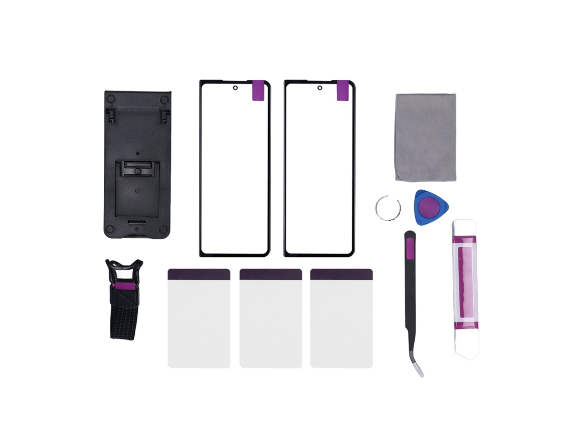 Kit De Reparación De Pantalla Para Galaxy Z Fold 5: Kit De Reemplazo De Cristal De La Lente Frontal Con Pegamento Oca.