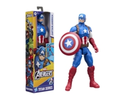 Figura de acción de Capitán América de 30 cm de la serie Titan, con 11 puntos de articulación, Marvel | HASBRO