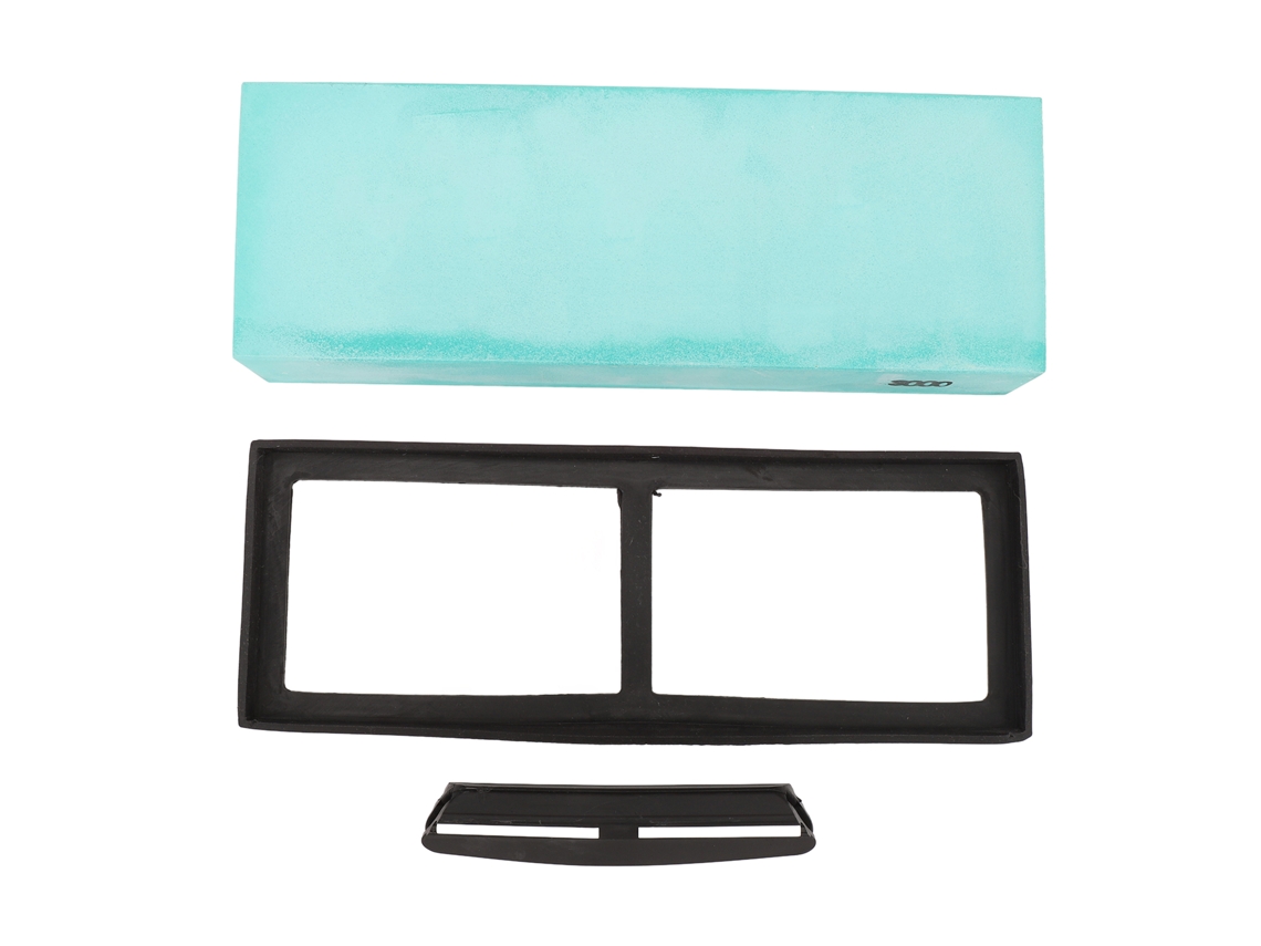Piedra De Afilar Cuchillos Con Base Antideslizante, Micropulvo De Óxido De Aluminio, Grano 3000.