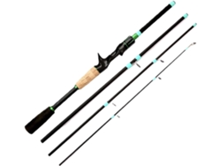 Caña De Pescar Ultraligera Carbono Para Casting, 1,8/2,1 M, Viaje Señuelos, 4/5 Secciones, Mango Eva, Baitc...