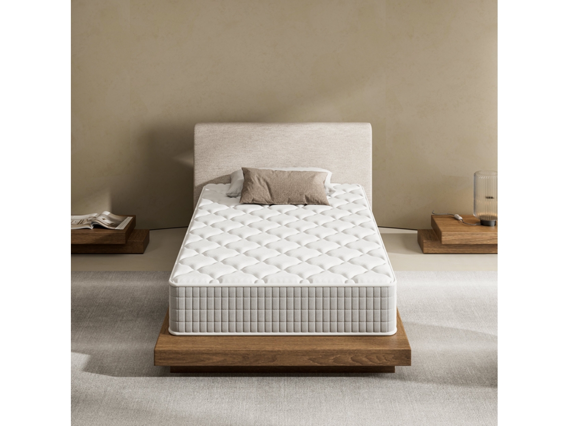 Colchón 120 X 200 - Grosor 25 Cm, Semirrígido, Reversible Con 7 Zonas De Soporte Ergonómico, Certificado Oeko-tex, Confort Transpirable