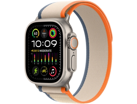 APPLE Watch Ultra 2 GPS+Cellular 49 mm con Loop Trail Naranja/Beis (Talla S/M)