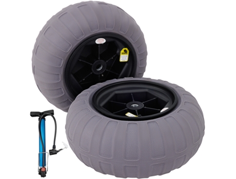VEVOR Rueda Hinchable Neumático 15,7inch TPU 176LBS Neumáticos de Ruedas Globo