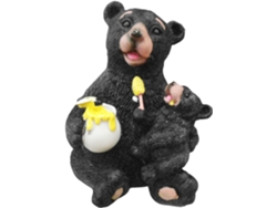 Estatua 'oso Con Luz Solar' - Un Rincón Acogedor Con Nuestras Luces De Oso, Decoración Para Patios Exteriores Figuras
