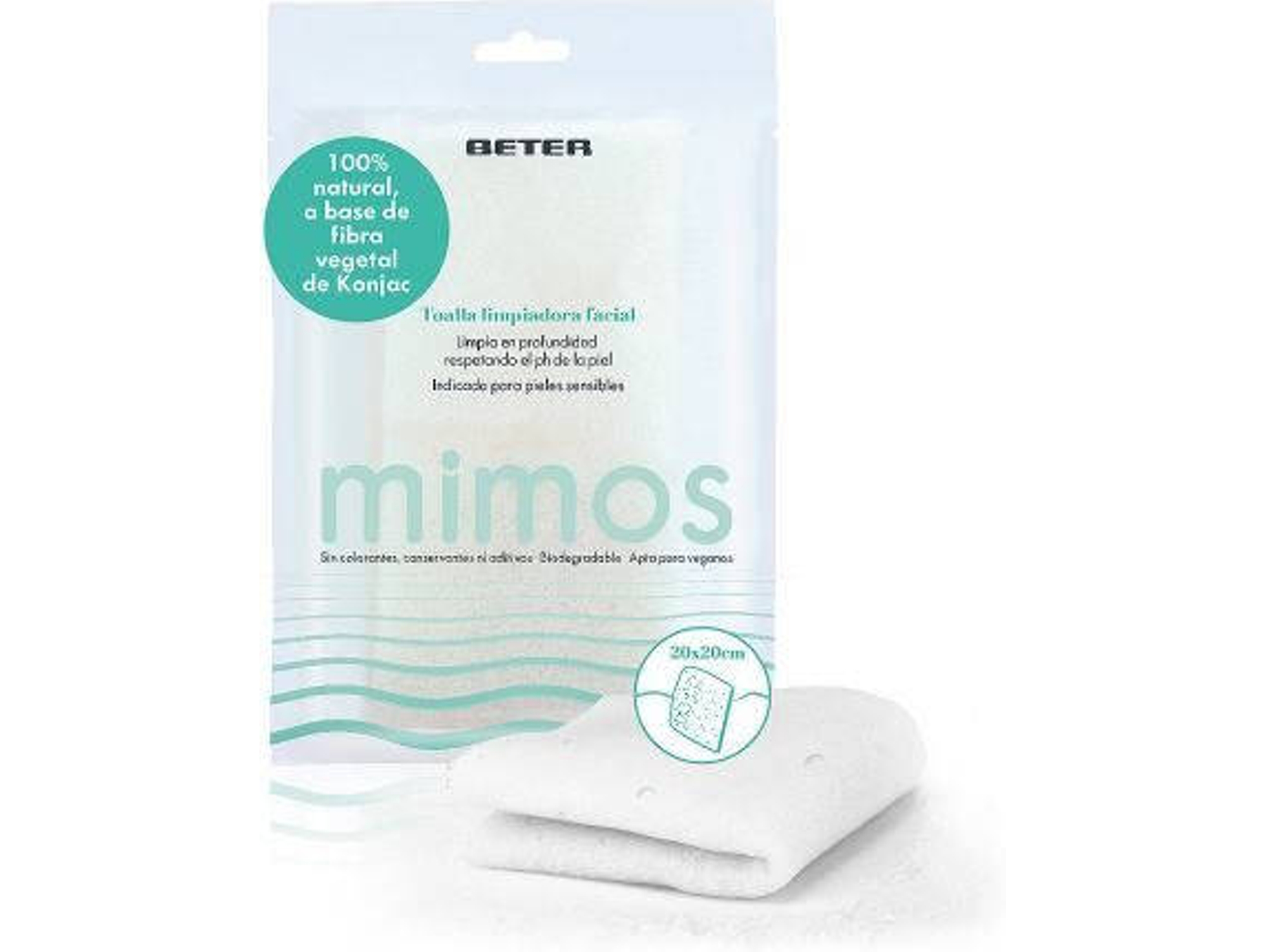 Toalla de Limpieza Facial BETER Konjac