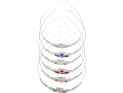 Tiara De Cristal De 6 Piezas Para Niñas, Corona De Diamantes De Imitación Para Bodas Y Fotografía.