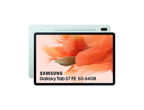 Tablet SAMSUNG Galaxy Tab S7 FE (12.4'' - 64 GB - 4 GB RAM - 5G - Verde)