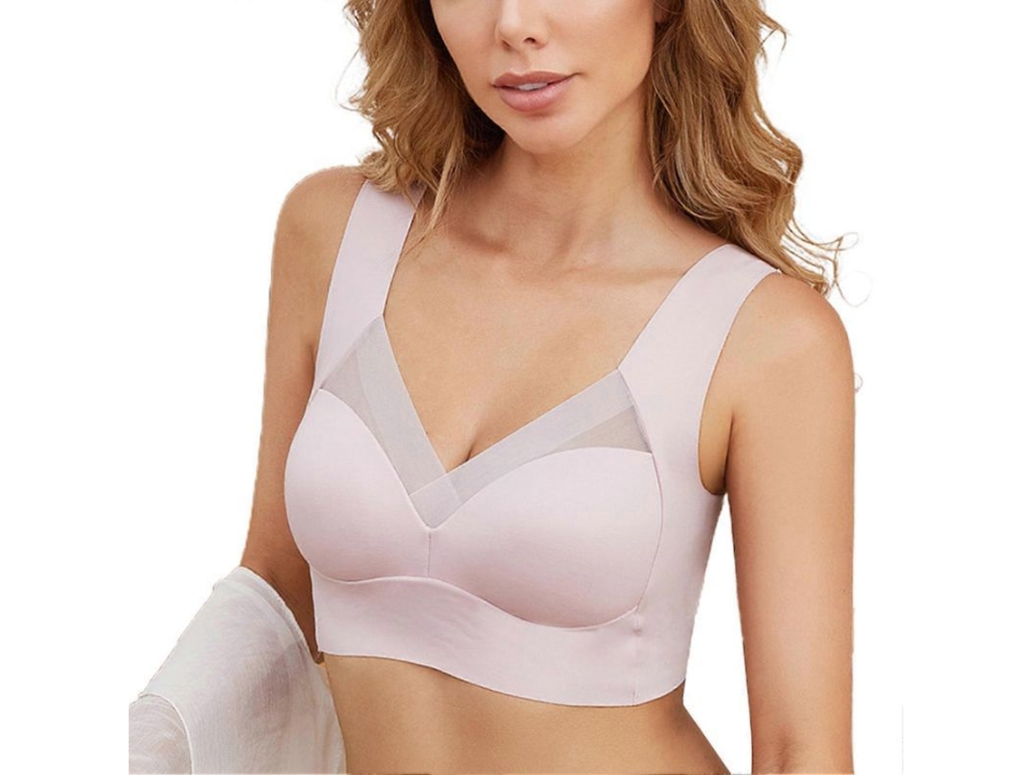 Sujetador Deportivo Sin Costuras Para Mujer, Transpirable, Inalámbrico, Para Yoga Y Deportes, Tallas De La S A La 6xl.
