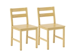 Sillas de comedor, construcción de bambú, diseño que ahorra espacio, color