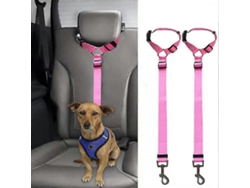 Cinturón de seguridad ajustable para perros con protector elástico, arnés para mascotas. GOKOCO