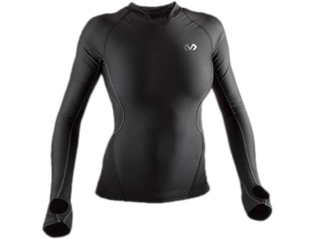 Camiseta de Mujer para Fitness MC DAVID Recovery Negro (XL)