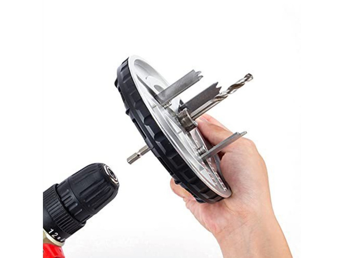 Sierra Circular Ajustable De Perforación 45-130mm Herramienta De Taladro Eléctrico Destornillador Para Carpintería