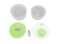 Centrifugadora Multifuncional De 3 Litros Para Lavar, Secar Y Cortar Verduras Y Frutas Con Panel De Corte.