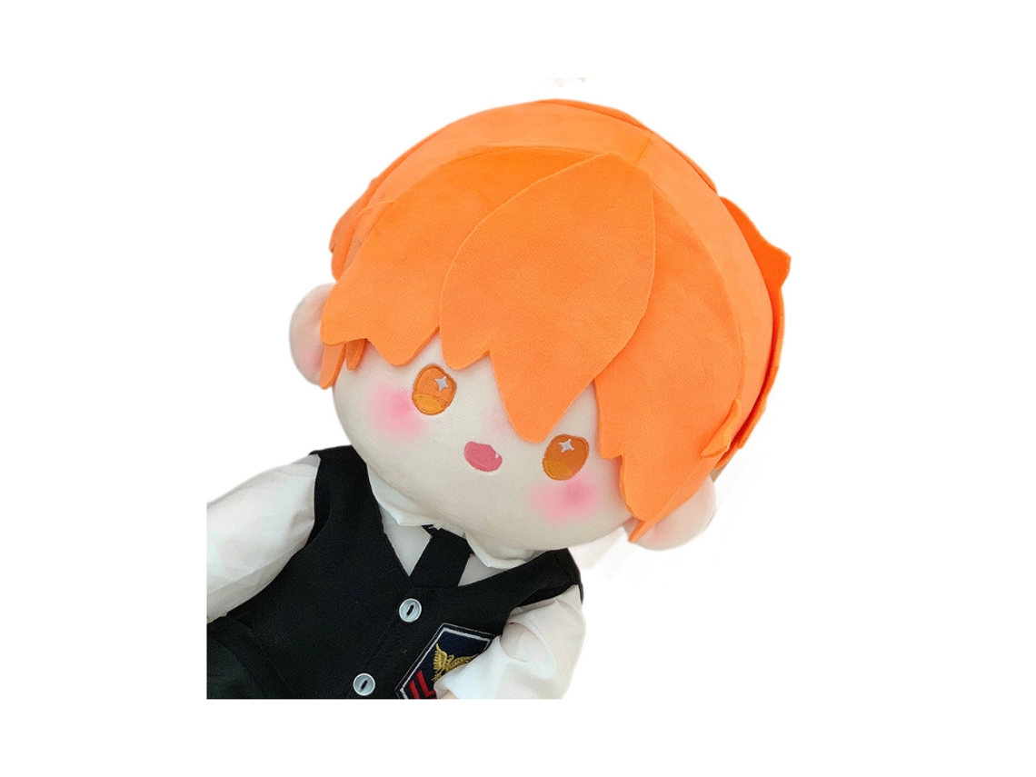 Muñeco de peluche de Hinata Shoyo de Haikyuu!!, 40 cm, sentado, con ropa intercambiable, color de la imagen CHABERLU