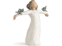 Figura De Resina Pintada A Mano Con La Palabra "felicidad" Para Exhibición - 1 Pieza