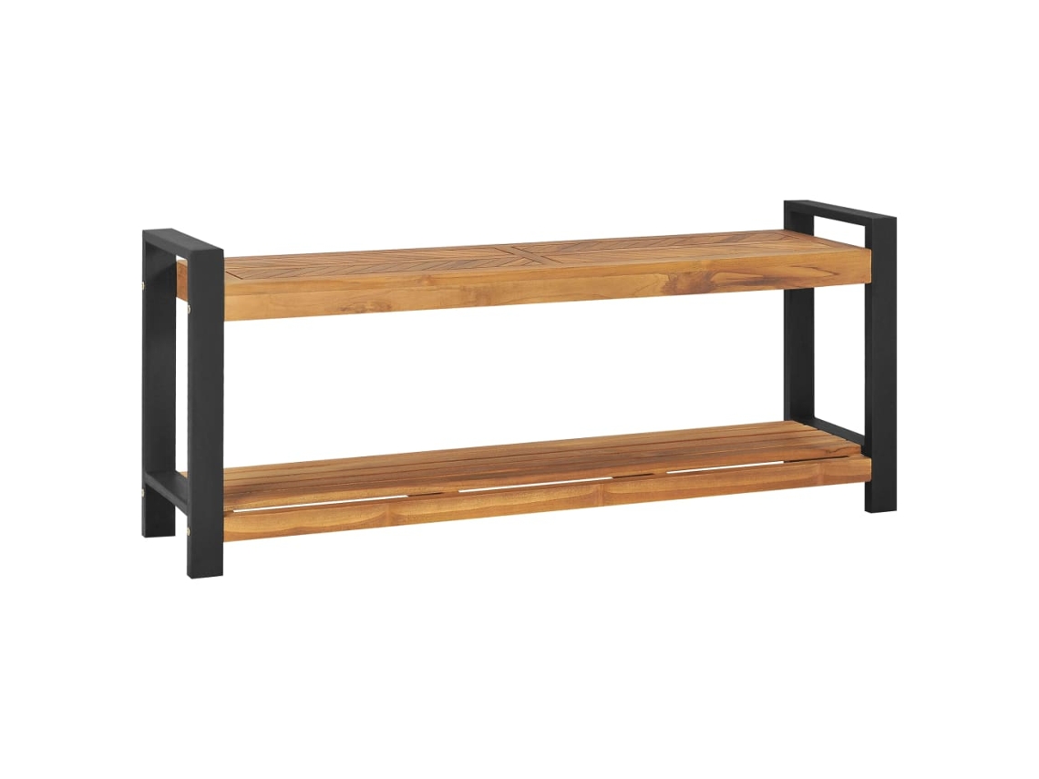 LOVELY HOME Taburete Banco 120 Cm Madera de Teca Maciza