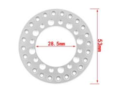 Ymsl Anillo De Reemplazo De Llanta Beadlock Rc 4pcs Compatible Con Coches Rc 1/10 Trx4 Scx10 90046 90047 Llantas 1.9in Hxl