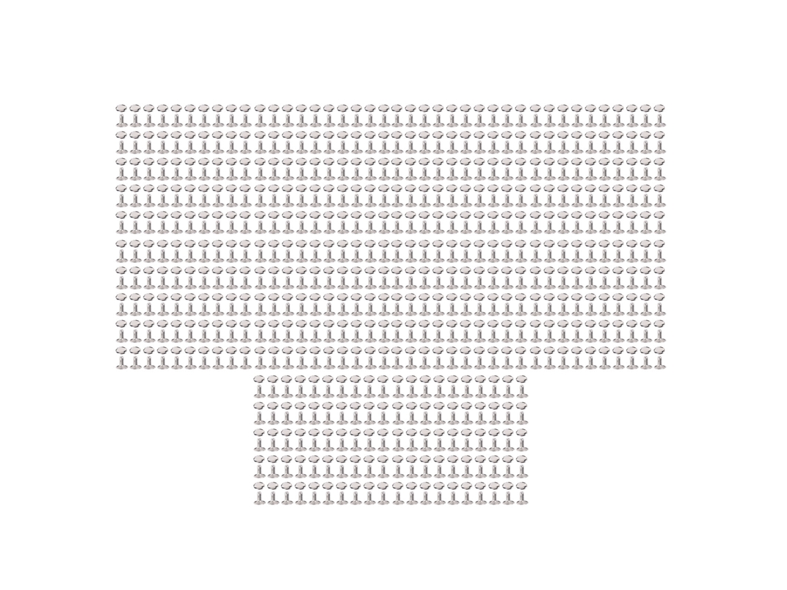 500 Juegos De Remaches De Cuero De Acero Inoxidable De 9x8 Mm Para Manualidades Y Confección De Ropa.