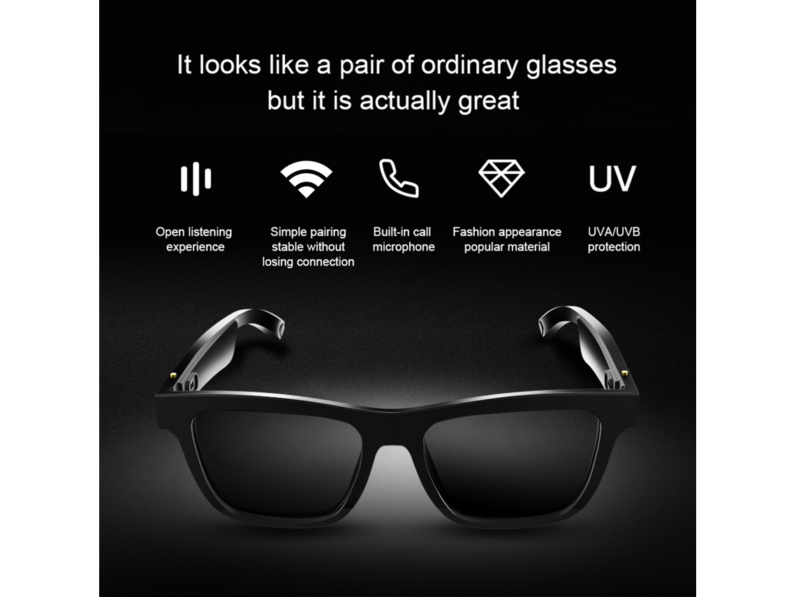 Gafas De Sol Inteligentes E10 Con Audio Bluetooth 5.0, Micrófono Y Protección Uv Para Actividades Al Aire Libre.