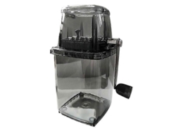 Trituradora de hielo manual rotativa cromada Rosewell de 1,25 l (transparente)