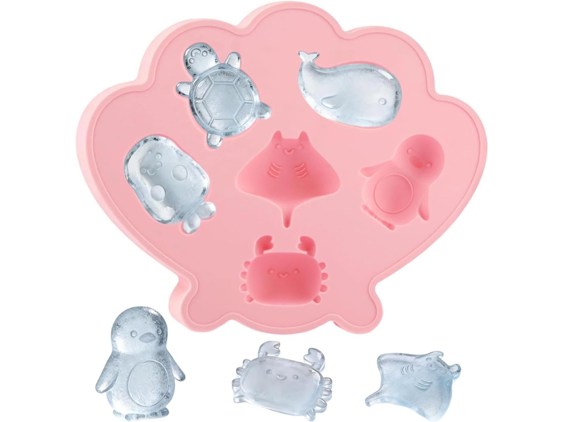 Bandeja Para Cubitos De Hielo - Moldes Reutilizables Con Diseños De Animales