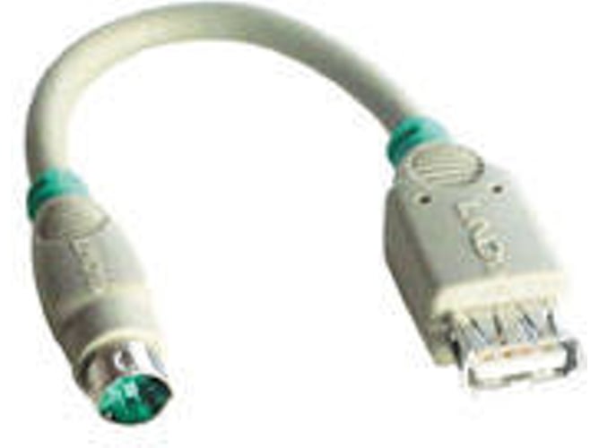 Cable Adaptador LINDY USB-A FM para 6-Pin mini DINm Gris 0.15m