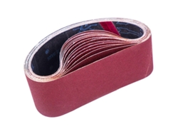 Banda De Lijado De 75x533 Mm, 15 Piezas Surtidas (3 Granos: 80/120/150/240/400) Para Lijadoras De Banda.