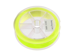 Hilo De Pesca Con Mosca De Nailon De 100 M Con Extensión De Copa Amarilla Fluorescente, 20 Lb.