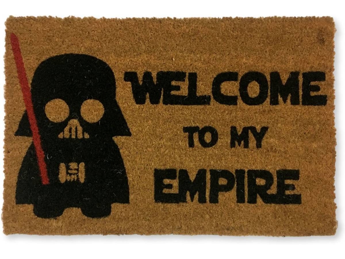 Felpudo KOKO DOORMATS Welcome To My Empire (Castaño - 60 x 40 x 1.50 cm - Fibra de Coco y Base de PVC)