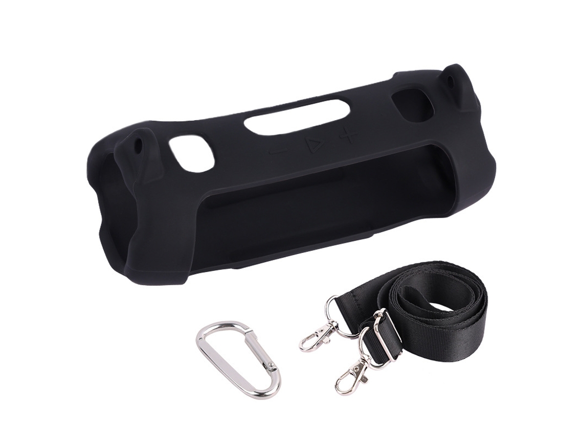 Estojo Proteção Coluna Portátil com Capa Silicone e Alça, Preto ZYBLSSBB