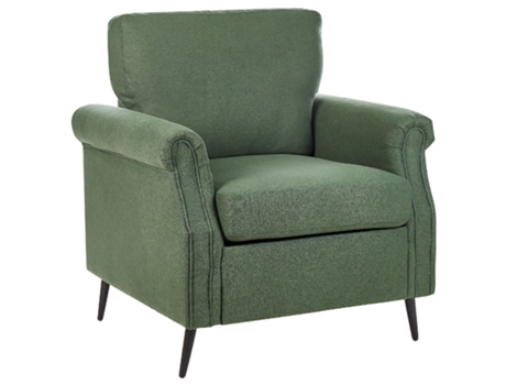 Sillón de poliéster verde/negro BELIANI Vietas
