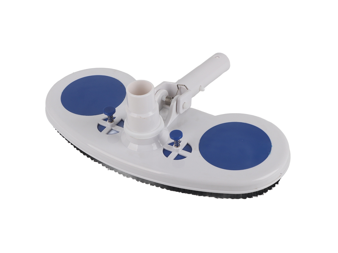 Cabezal De Aspiración Para Piscinas De 33 Cm Con Cerdas De Nailon Y Conexión De Manguera Giratoria.