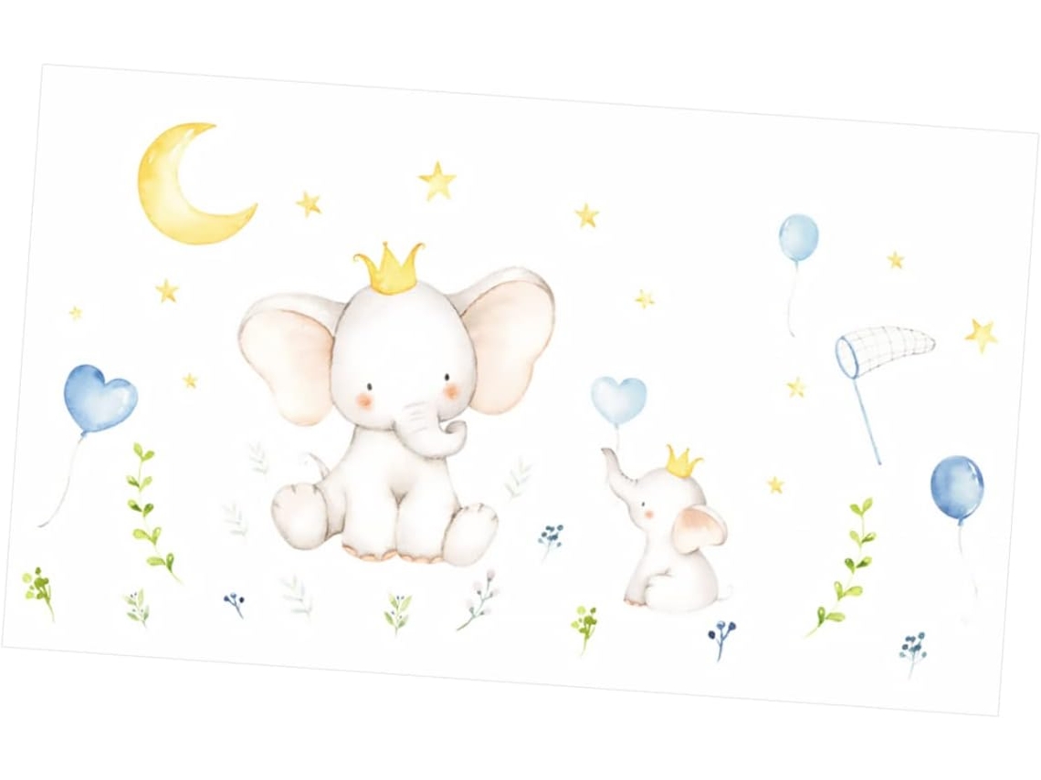 Dos Láminas De Elegantes Pegatinas De Pared, Una Adorable Decoración Con Un Estampado Para El