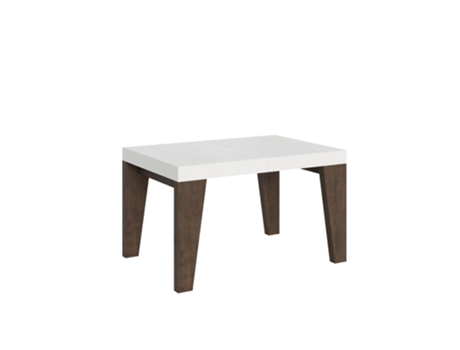 Mesa de Comedor ITAMOBY Naxy Mix (90x130/390 - Paneles de Melamina - Fresno Blanco-Nogal)