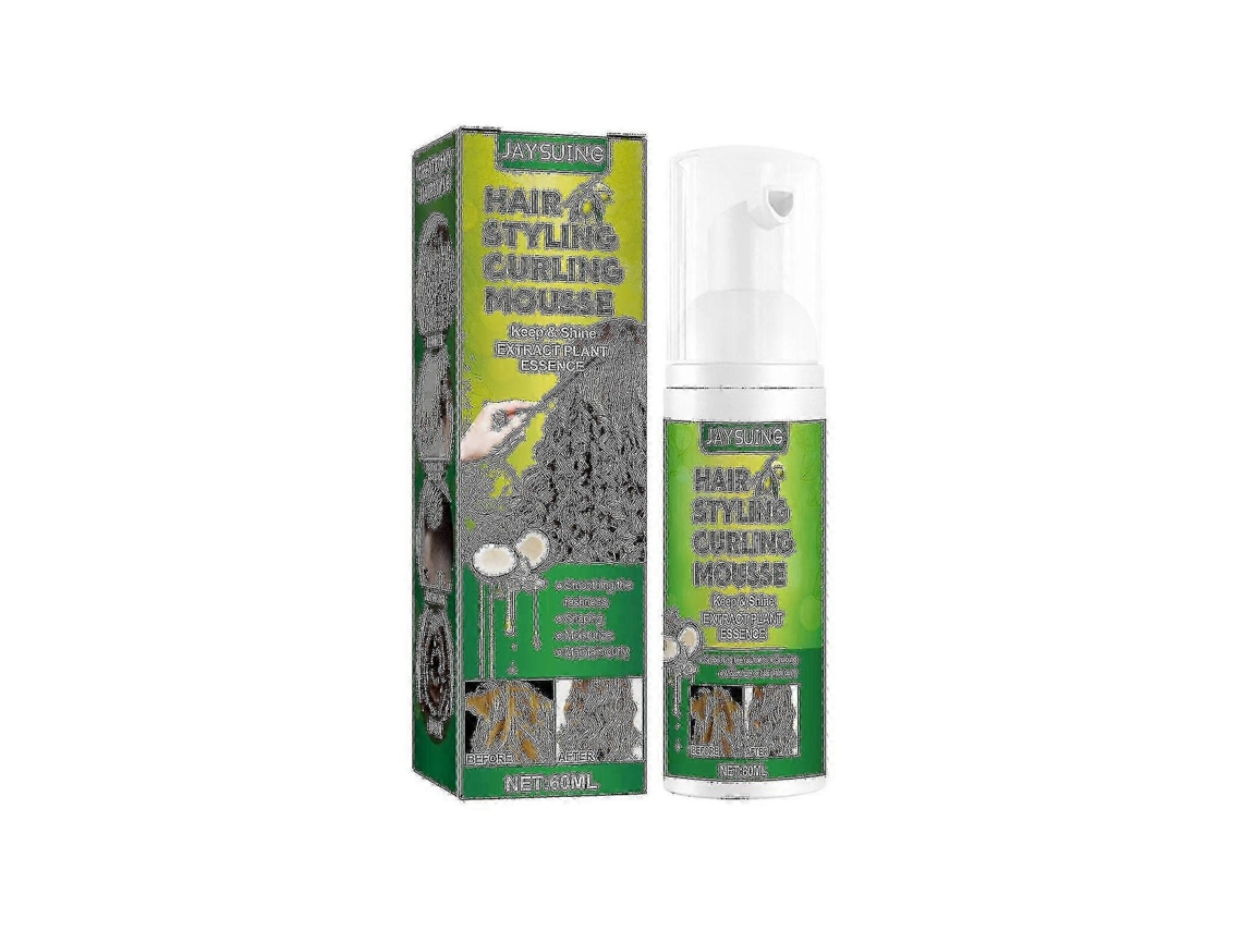 Jaysuing Fluffy Curly Hair Shaping Mousse Anti-frizz Curly Hair Elastin Moisturizing Care Foam Shaping |
