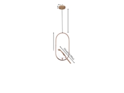 Colgante Lucky Bird, altura ajustable, ahorro de energía, ovalado, OEM intercambiable