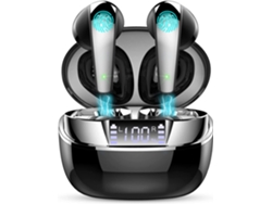 Auriculares Bluetooth True Wireless With Hd Microphone Mini Hi-Fi Stereo Waterproof In-Ear Sports Gun Black