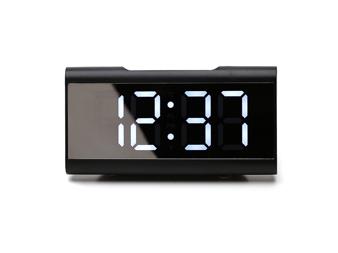 Reloj de Mesa LED, Pantalla, Silencioso, Hogar, Oficina, Espejo RNEMITERY